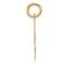 14K Yellow Gold Medium Script Initial Letter L Charm Jewerly 19mm x 10mm